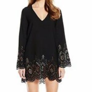 Kenneth Cole Reaction || black eyelet cover up